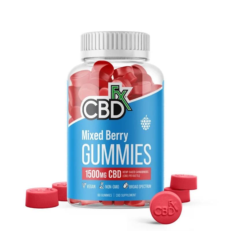 CBDfx CBD Gummy Bears (Broad Spectrum) - Mixed Berries