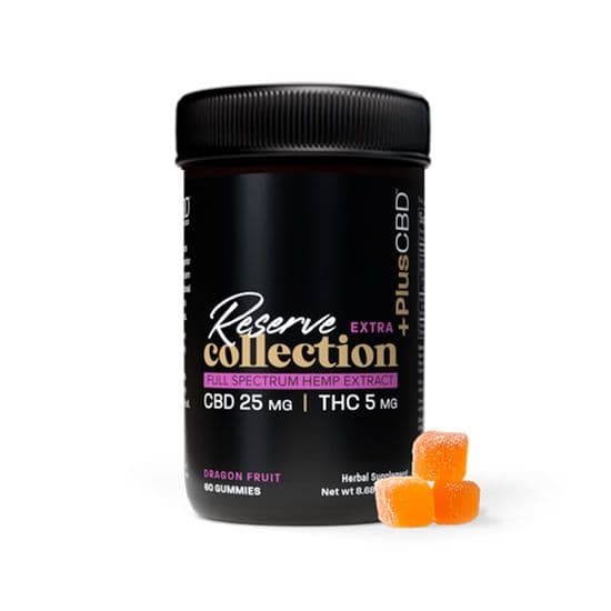 PlusCBD Reserve Extra THC Gummies (Dragon Fruit)